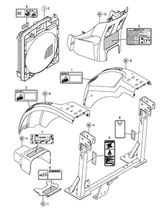 Label, Safety Diagram and Parts List for SX3100 54ALB4S727-54ALB4SW727-54ALB4SX727-54ALB4SY727-54ALB4SZ727-54AMB4S727-54AMB4SW727-54AMB4SX727-54AMB4SY727-54AMB4SZ727 Cub Cadet Lawn Tractor